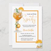 Liebe bei First Spritz Brautparty Cocktail Modern Einladung (Vorderseite)