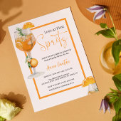 Liebe bei First Spritz Brautparty Cocktail Modern Einladung