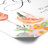 Liebe bei First Spritz Bright Cocktailkarten & Ges Poster (Ecke)