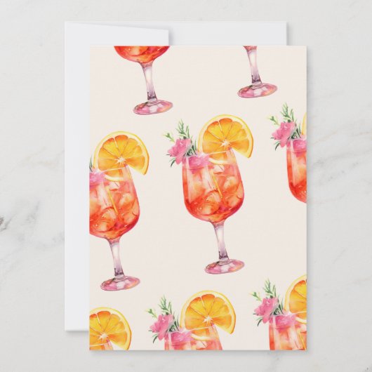 Liebe bei First Spritz Couples Dusche Einladung (Rückseite)