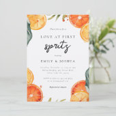 Liebe bei First Spritz Couples Einladung (Stehend Vorderseite)