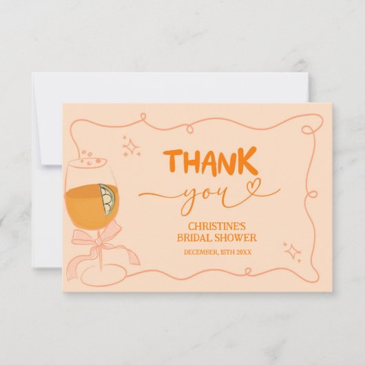 Liebe bei First Spritz Dankeschön-Card Dankeskarte (Vorderseite)