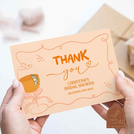 Liebe bei First Spritz Dankeschön-Card Dankeskarte