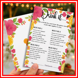 Liebe bei First Spritz Drink If Brautparty Game