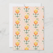 Liebe bei First Spritz Elegantes Brautparty Einladung (Rückseite)