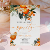Liebe bei First Spritz Spritzer Orange Brautparty Einladung