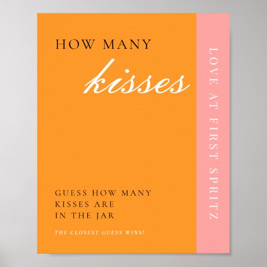 Liebe bei First Spritz Wie viele Kisses Bridal Sig Poster (Vorne)