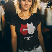 Liebe bei Niedlichen Bärenpaaren T-Shirt