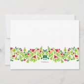 Liebe bei Weihnachtsdusche Einladung (Rückseite)