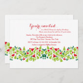 Liebe bei Weihnachtsdusche Einladung (Vorne/Hinten)