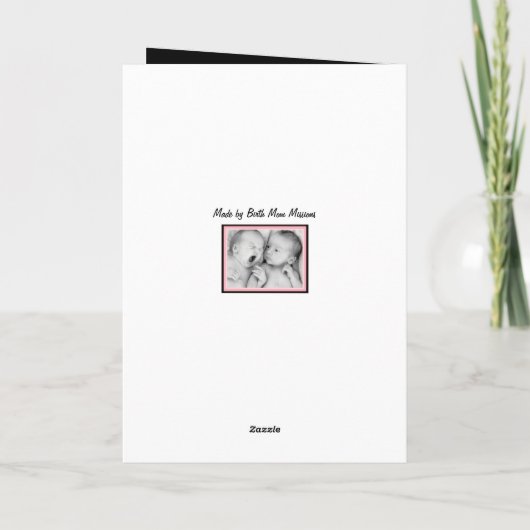 Liebe beider Mutter (Adoptiv und Geburtmutter) Karte (Rückseite)