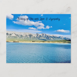 Liebe & Beileid Bergkette Western Postkarte