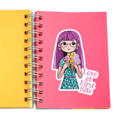 "Liebe beim ersten Biss"-Spaß Eis Cremekons Aufkleber