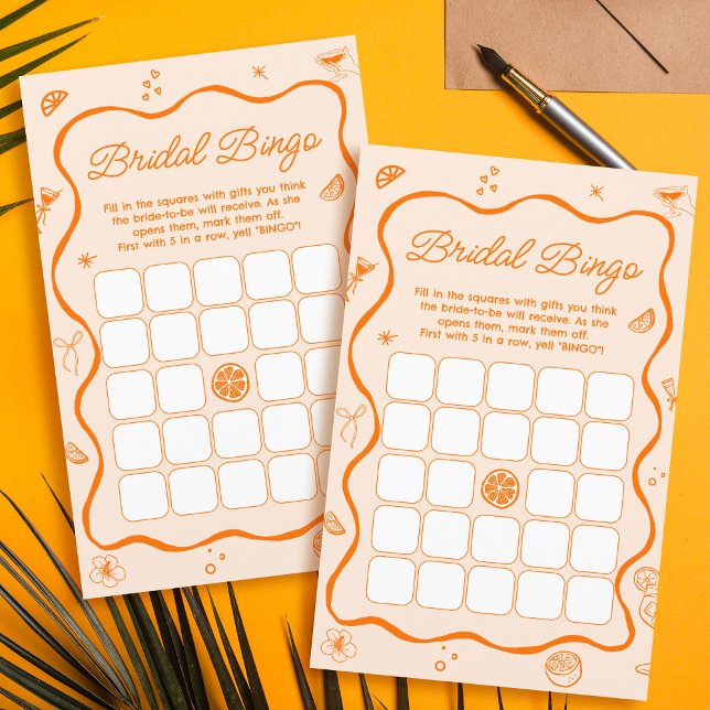 Liebe beim ersten Spritz Brautparty Bingo Game (Von Creator hochgeladen)