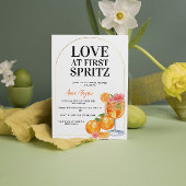 Liebe beim ersten Spritz Lemon Cocktail Brautparty Einladung