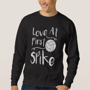 Liebe beim ersten Volleyball Sweatshirt