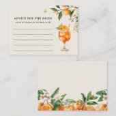 Liebe beim First Spritz'Advice für die Braut-in-Zu Begleitkarte (Vorne/Hinten)