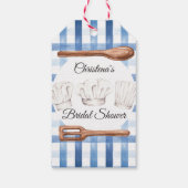 Liebe beim Kochen Brautparty-Geschenk Geschenkanhänger (Rückseite)