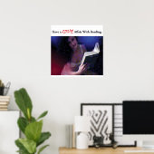 Liebe beim Lesen Poster (Heimbüro)