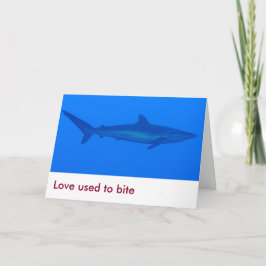 Liebe beißt nicht mehr romantische Valentinerkarte Feiertagskarte