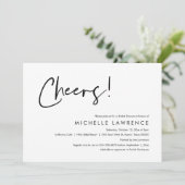 Liebe bejubeln, Modernes Lässiges Brautparty Invit Einladung (Stehend Vorderseite)