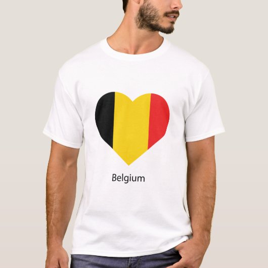 Liebe Belgien T-Shirt (Vorderseite)