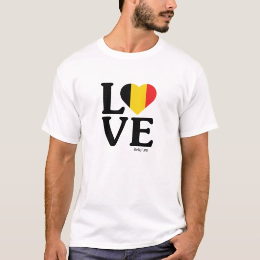 Liebe Belgien T-Shirt (Vorderseite)