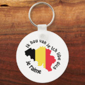 Liebe belgium schlüsselanhänger (Vorderseite)