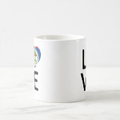 Liebe - Belize-Flagge Kaffeetasse (Mittel)
