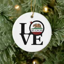 LIEBE Ben Lomond California Keramik Ornament