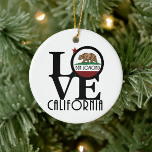 LIEBE Ben Lomond California Keramik Ornament