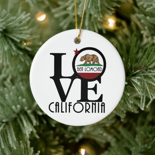 LIEBE Ben Lomond California Keramik Ornament (Baum)