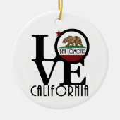 LIEBE Ben Lomond California Keramik Ornament (Vorne)