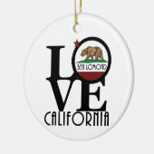 LIEBE Ben Lomond California Keramik Ornament (Links)