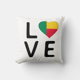 Liebe - Benin-Flagge Kissen