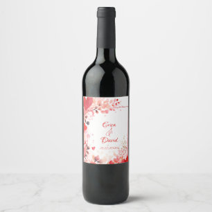Liebe Benutzerdefiniert Valentinstag Weinetikett