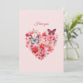 Liebe | Benutzerdefinierter Text und Name Feiertagskarte (Stehend Vorderseite)