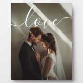 "Liebe" Benutzerdefiniertes Foto Fotoplatte (Vorderseite)