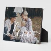 'Liebe' Benutzerdefiniertes Foto für die Familie m Fotoplatte (Seite)