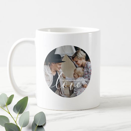 'Liebe' Benutzerdefiniertes Foto für die Familie m Kaffeetasse
