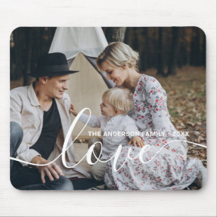 'Liebe' Benutzerdefiniertes Foto für die Familie m Mousepad
