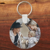 'Liebe' Benutzerdefiniertes Foto für die Familie m Schlüsselanhänger (Vorderseite)