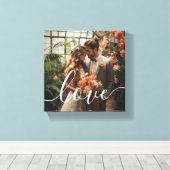 "Liebe" Benutzerdefiniertes Foto Leinwanddruck (Insitu (Holzboden))