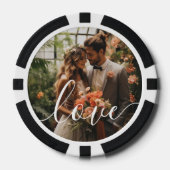 "Liebe" Benutzerdefiniertes Foto Pokerchips (Vorderseite)