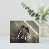 "Liebe" Benutzerdefiniertes Foto Postkarte (Stehend Vorderseite)