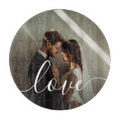 "Liebe" Benutzerdefiniertes Foto Schneidebrett (Vorderseite)