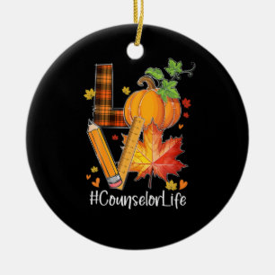 LIEBE Berater Leben Herbstlaub Herbstsaison Pump Keramik Ornament