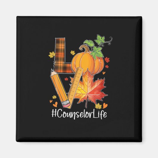 LIEBE Berater Leben Herbstlaub Herbstsaison Pump Magnet (Vorne)