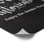 Liebe beraubt 8x10 Chalkboard Bar Sign Poster (Ecke)