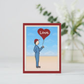 Liebe Bereitstellung individuell anpassbarer Postk Postkarte (Stehend Vorderseite)